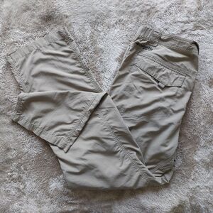 Columbia PFG Omni Shade Men's Beige Nylon Outdoor Fishing Cargo Pants | 36x31